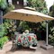 Outdoor and Indoor Spill Proof Waterproof Tablecloth,Vintage Floral Design Patio Fabric Table Cover,Home Dinner Décor Wrinkle Free Table Cloths(60" Round no Zipper and Hole)